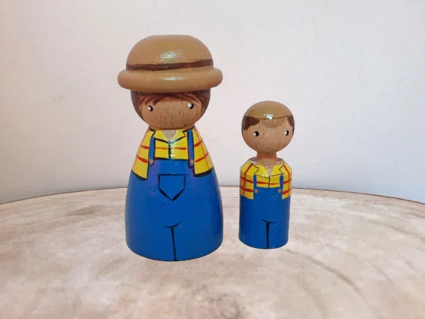 Deze boer en zijn zoon zorgen heel goed voor de dieren.